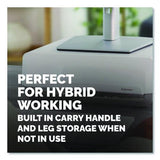 FELLOWES Breyta Monitor Stand, 13.94" x 11.97" x 3.25" to 6", White, Supports 33 lbs - 100098565