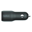 BOOST CHARGE Dual Car Charger with PPS, USB-A/USB-C, Black - CCB004BT1MBK-B5 BELKIN