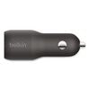 BOOST CHARGE Dual Car Charger with PPS, USB-A/USB-C, Black - CCB004BT1MBK-B5 BELKIN