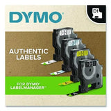 DYMO D1 Standard Labels, 0.5" x 23 ft, Black Print on White Tape, 2/Pack - 1926208 DYMO