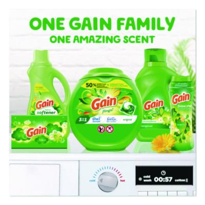 Flings Detergent Pods, Gain Original Scent, 112 Pods, 80 oz Tub - 02446 C2G