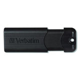 Pinstripe USB 3.2 Flash Drive, 32 GB, Black 10/Pack - 70902