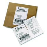 Shipping Labels with Paper Receipt Bulk Pack, Inkjet/Laser Printers, 5.06 x 7.63, White, 100/Box - 27900 C2G