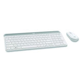 MK470 Slim Wireless Keyboard and Mouse Combo, 2.4 GHz/33 ft Wireless Range, Off-White - 920-009443