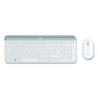 MK470 Slim Wireless Keyboard and Mouse Combo, 2.4 GHz/33 ft Wireless Range, Off-White - 920-009443