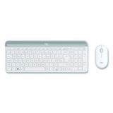 MK470 Slim Wireless Keyboard and Mouse Combo, 2.4 GHz/33 ft Wireless Range, Off-White - 920-009443
