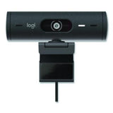 Brio 505 Plug and Play Webcam, 1920 pixels x 1080 pixels, 4 Mpixels, Graphite - 960-001522