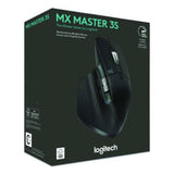 MX Master 3S for Business Wireless Mouse, 33 ft Wireless Range, Right, Black - 910-006581
