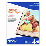 Premium Photo Paper, 10.4 mil, 8.5 x 11, High-Gloss White, 50/Pack - S041667