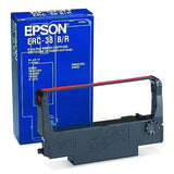 EPSON ERC38BR Ribbon, Black/Red - ERC-38BR