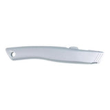 Aluminum Safety Cutter with Ceramic Blade, Aluminum Handle, Silver - 00722 C2G
