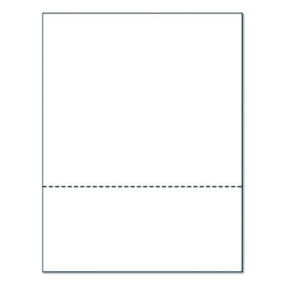 Perforated Paper, 92 Bright, Perforated 3.5" from Bottom, 8.5 x 11, White, 500 Sheets/Ream, 5 Reams/Carton - 04128 C2G