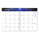 Recycled Stargazer Monthly Planner, Stargazer Artwork, 11 x 7, Black Cover, 13-Month (Dec to Dec): 2026 - 21602 LEGRAND