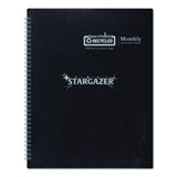 Recycled Stargazer Monthly Planner, Stargazer Artwork, 11 x 7, Black Cover, 13-Month (Dec to Dec): 2026 - 21602 LEGRAND