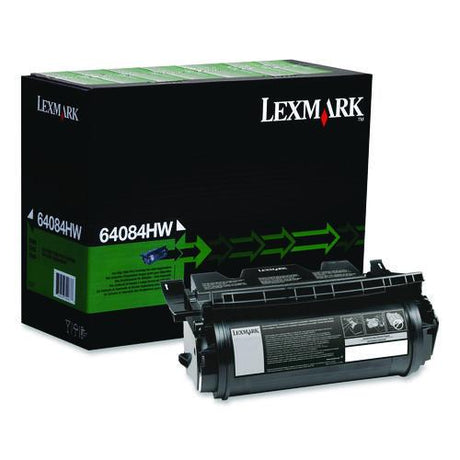 64080HW Extra High-Yield Toner, 21,000 Page-Yield, Black - 64080HW LEXMARK