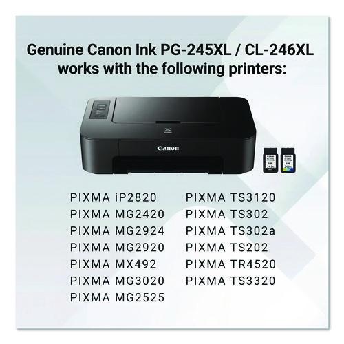 CANON  (PG-245XL/CL-246XL) High-Yield Ink, Black/Color - 8278B023