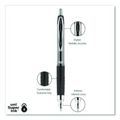 Signo 207 Gel Pen, Retractable, Medium 0.7 mm, Assorted Ink and Barrel Colors, 8/Pack - 40110 C2G