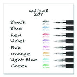Signo 207 Gel Pen, Retractable, Medium 0.7 mm, Assorted Ink and Barrel Colors, 8/Pack - 40110 C2G