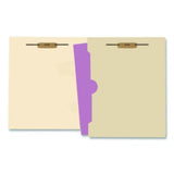 Heavy-Duty Top Tab Fastener Folders, 1/3-Cut Tab: Assorted, Expands 0.75", 2 Fasteners, Letter Size, Manila, 50/Box - 52327