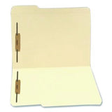 Heavy-Duty Top Tab Fastener Folders, 1/3-Cut Tab: Assorted, Expands 0.75", 2 Fasteners, Letter Size, Manila, 50/Box - 52327