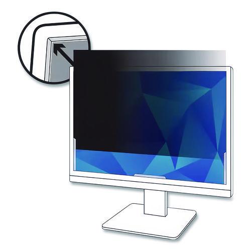 3M Frameless Blackout Privacy Filter for 23.6" Widescreen Flat Panel Monitor, 16:9 Aspect Ratio - PF236W9B