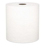 Universal Hard Roll Paper Towels with Premium Absorbency Pockets, 1-Ply, 8" x 425 ft, 1.5" Core, White, 12 Rolls/Carton - 01080 C2G