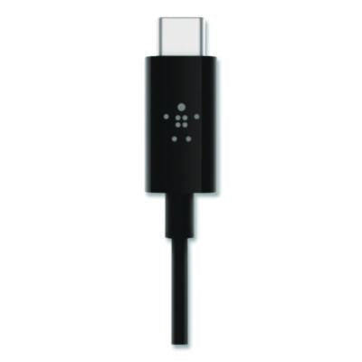 RockStar 3.5mm Audio Cable with USB-C Connector, 3 ft, Black - F7U079BT03-BLK BELKIN