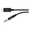 RockStar 3.5mm Audio Cable with USB-C Connector, 3 ft, Black - F7U079BT03-BLK BELKIN