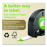 LetraTag Paper Label Tape Cassettes, 0.5" x 13 ft, White, 2/Pack - 10697