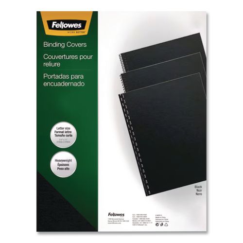 FELLOWES Expressions Linen Texture Presentation Covers for Binding Systems, Paper, Square Corners, 1 - 5217001