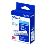 TZe Standard Adhesive Laminated Labeling Tape, 0.47" x 26.2 ft, Black on Clear - TZE131G