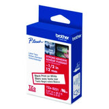 TZe Extra-Strength Adhesive Laminated Labeling Tape, 0.47" x 26.2 ft, Black on White - TZES231G