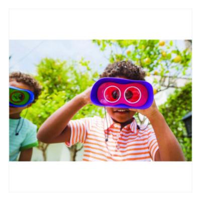 GeoSafari Jr. Kidnoculars, Ages 5 and Up, 8.6" x 7" x 8.9", Blue/Green/Yellow - 5260