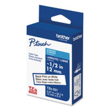 TZe Standard Adhesive Laminated Labeling Tape, 0.47" x 26.2 ft, Black on White - TZE231G