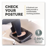 FELLOWES Standard Footrest, Adjustable, 17.63w x 13.13d x 3.75h, Graphite - 48121