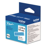 Genuine P-Touch BTAG Label Tapes, 0.47" x 13.1 ft, Blue on Light Blue - BTAGL33