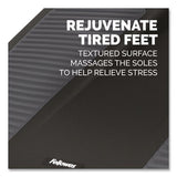 FELLOWES Ultimate Foot Support, HPS, 17.75w x 13.25d x 4 to 6.5h, Black/Gray - 8067001