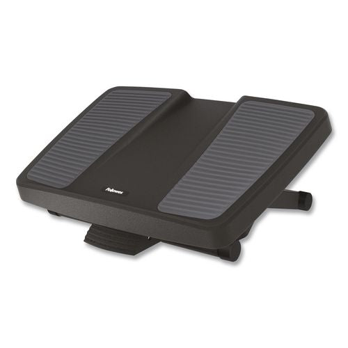 FELLOWES Ultimate Foot Support, HPS, 17.75w x 13.25d x 4 to 6.5h, Black/Gray - 8067001