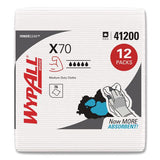 C2G X70 Cloths, 1/4 Fold, 12.5 x 12, White, 76/Pack, 12 Packs/Carton - 41200
