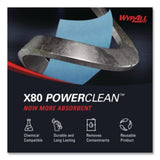 Power Clean X80 Heavy Duty Cloths, Jumbo Roll, 12.4 x 12.2, Blue, 455/Roll - 41043 C2G