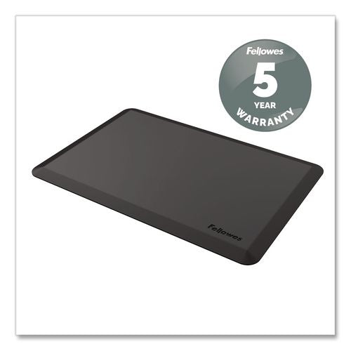 FELLOWES Anti-Fatigue Wellness Mat, Rectangular, Black Surface, 36" x 24" - 8707002