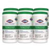 Hydrogen Peroxide Cleaner Disinfectant Wipes, 9 x 6.75, Unscented, White, 95/Canister, 6 Canisters/Carton - 30824