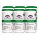 Hydrogen Peroxide Cleaner Disinfectant Wipes, 9 x 6.75, Unscented, White, 95/Canister, 6 Canisters/Carton - 30824