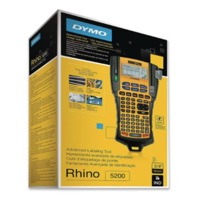 Rhino 5200 Industrial Label Maker, 5 Lines, 6.12 x 11.25 x 3.5 - 1755749 DYMO