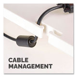 FELLOWES Standard Monitor Riser, For 21" Monitors, 13.38" x 13.63" x 2" to 4", Platinum/Graphite, Su - 91712