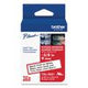 TZe Extra-Strength Adhesive Laminated Labeling Tape, 0.35" x 26.2 ft, Black on White - TZES221