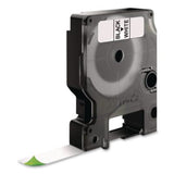 Rhino Permanent Vinyl Industrial Label Tape, 0.5" x 18 ft, White/Black Print - 18444 DYMO