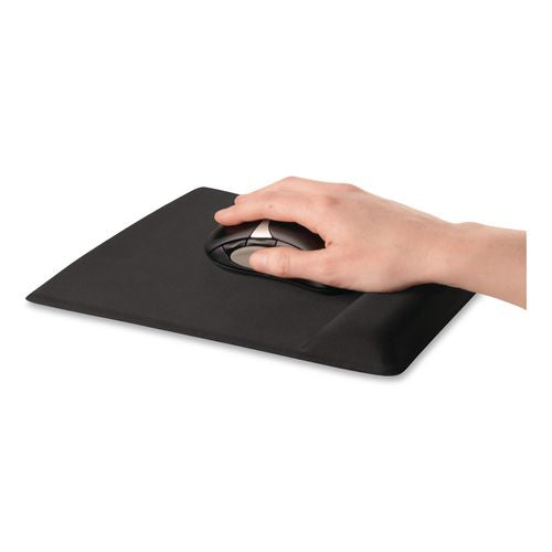 FELLOWES Memory Foam Wrist Support with Attached Mouse Pad, 8.25 x 9.87, Graphite - 9184001
