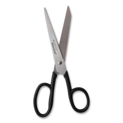 Kleencut Stainless Steel Shears, 8" Long, 3.75" Cut Length, Straight Black Handle - 19018 C2G