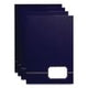 Monogram Executive Twin Pocket Folders, Accommodates (80) 11 x 8.5 Sheets, Blue/Gold, 4/Pack - 04162 C2G